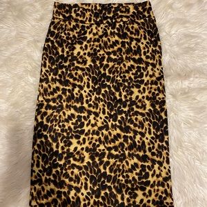 Cheetah print skirt